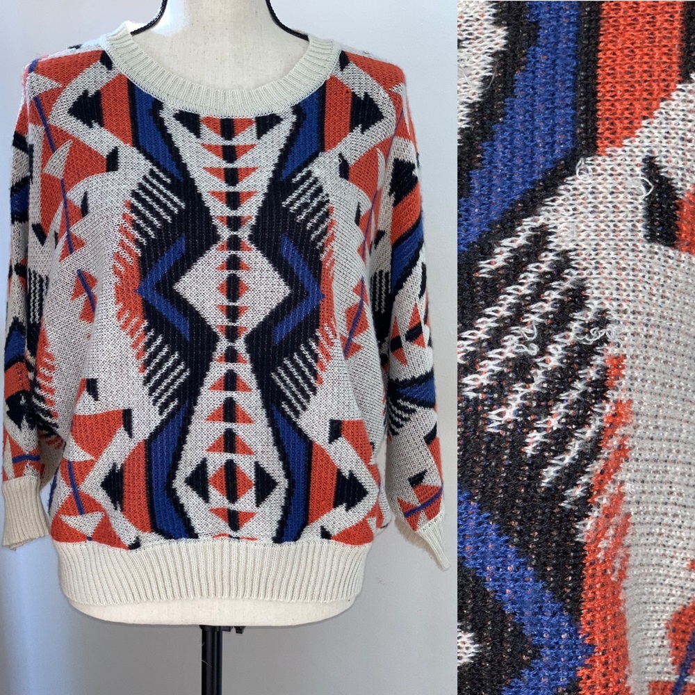 Staring at stars| Aztec print sweater